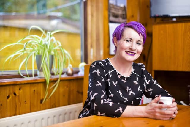 Jodie Keegans, 36, endured years of abuse at the hands of her husband Scott Keegans, 34 - Credit: SWNS