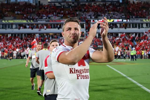 England rugby league international Sam Burgess pictured after the world cup semi-final in New Zeland in November 2017. Picture: NRL Imagery/PA Wire.