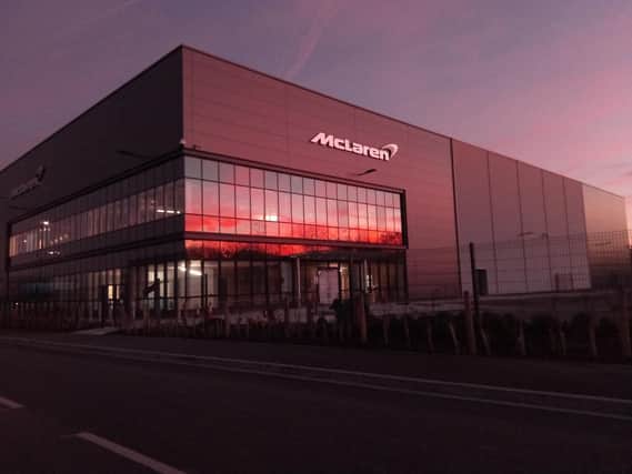The new McLaren factory on the Advanced Manufacturing Park in Rotherham.