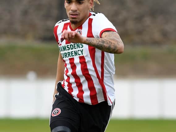 Kean Bryan in action for Sheffield United's under-23's
