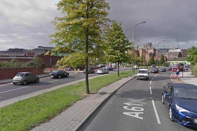 A new lane will be added in both directions on a busy stretch of the A61 in Sheffield (pic: Google)