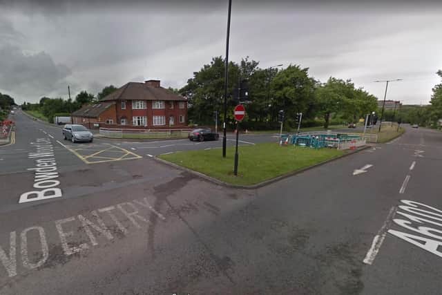 A woman was cut free from a car involved in a crash on Prince of Wales Road, Darnall