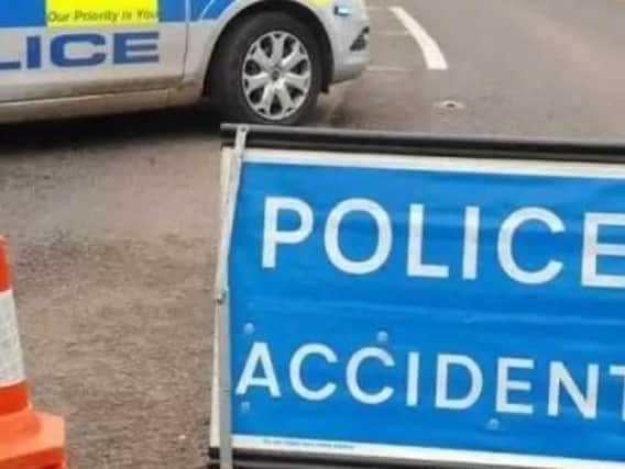 The multi-vehicle collision took place at around 2.45pm today