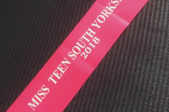 Emily was crowned Miss Teen South Yorkshire 2018