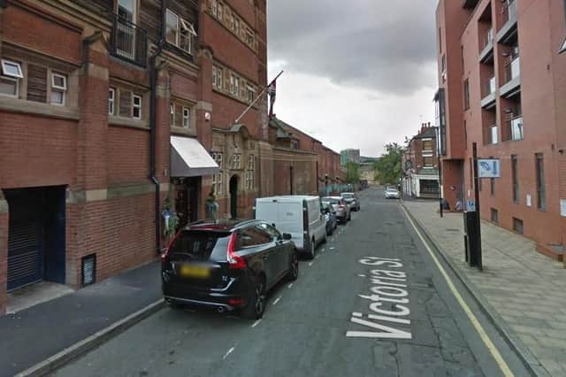 A man was stabbed in Victoria Street in Sheffield city centre