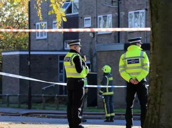 A man perished in a flat fire in Sheffield yesterday