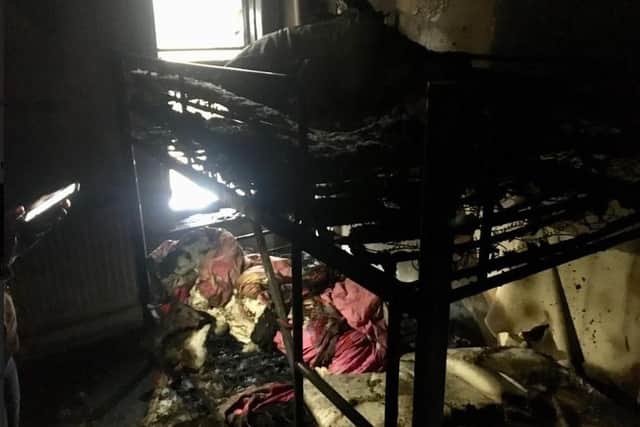 Firefighters came under attack while dealing with a bedroom blaze in Lifford Street, Tinsley
