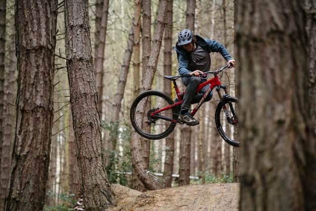 A mountain biker in action at Wharncliffe (pic: Duncan Philpott)