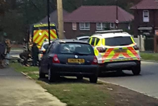 Police on Longley Avenue West, Shirecliffe.
