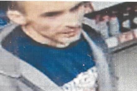 Police would like to speak to this man in connection with a burglary in the Springvale Road area of Sheffield.