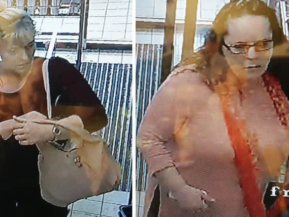 Police have released CCTV images of two women they would like to speak to in connection with a handbag theft in Rotherham