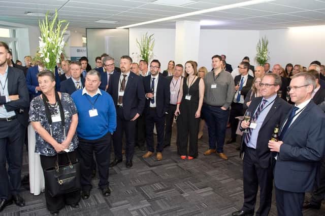 Guests at BRM Solicitors' Sheffield launch party at Steel City House.