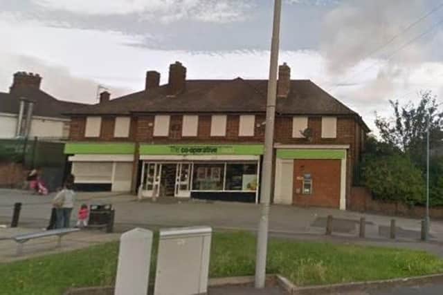 The Co-op on Nether Shire Lane, Shiregreen, was raided overnight on Sunday