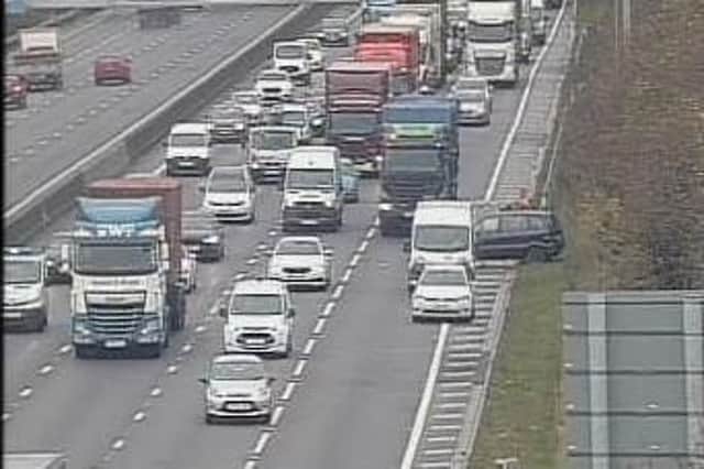 Collision blocks motorway near Sheffield