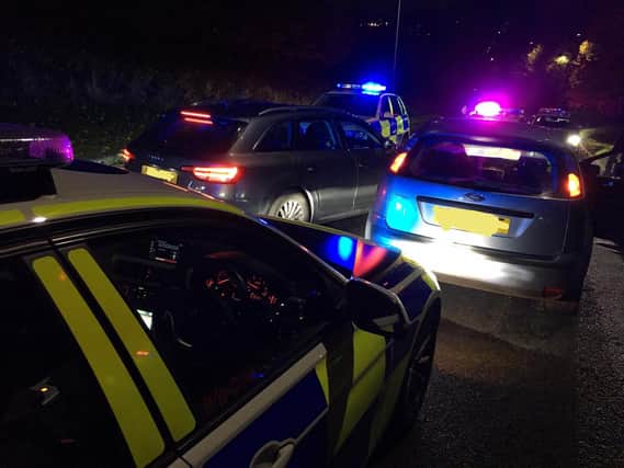 A driver was arrested by police officers after failing to pull over on Meadowhall Road, Rotherham