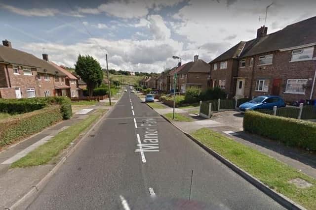 A house was torched on Manor Park Crescent, Sheffield, this morning