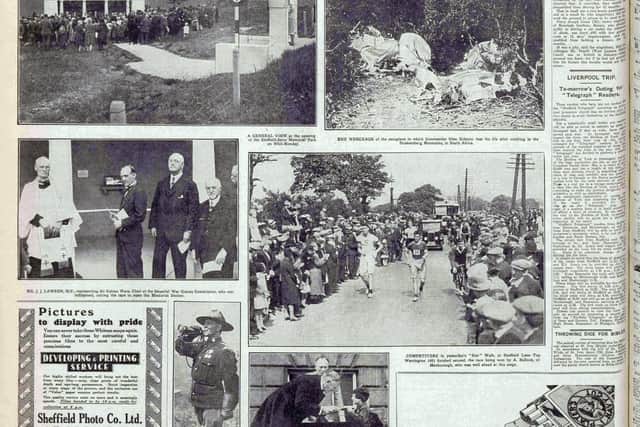 The Sheffield Daily Telegraph reporting on Private Revitt's playing of the bugle at the opening on a memorial in France
