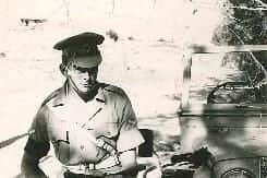 Tony Bown during his time with the Royal Military Police in Cyprus