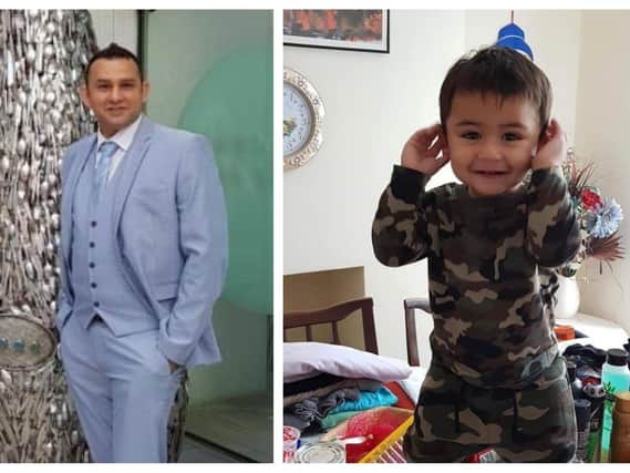 Adnan Ashraf Jarral, aged 35, and his one-and-a-half-year-old son,Usman Adnan Jarral, who were among four people killed in the crash