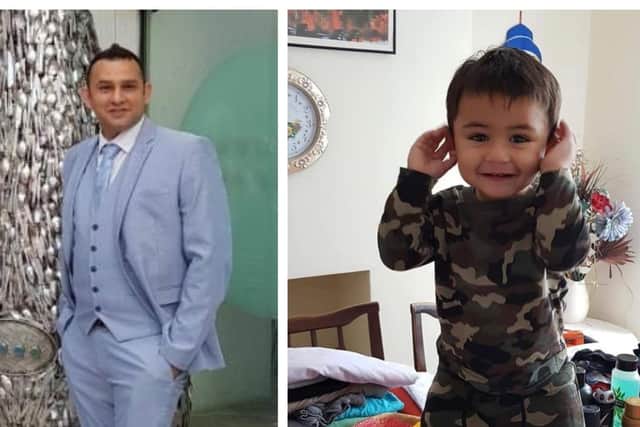 Adnan Ashraf Jarral, aged 35, and his one-year-old son,Usman Adnan Jarral, who were among four people killed in a crash on Main Road in Darnall