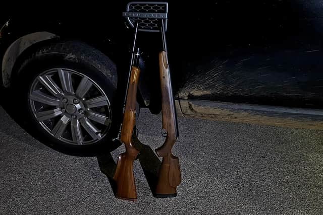 Rifles which were seized in Doncaster