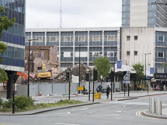 The site where the former Redgates toy store stood on Furnival Gate.