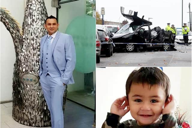 Adnan Ashraf Jarral, 35, and Adnan's son Usman Adnan Jarral, aged one were killed in the crash