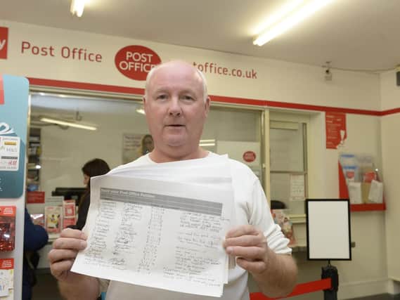Henry McGeown who is campaigning to stop the Post Office on Northern Avenue closing down