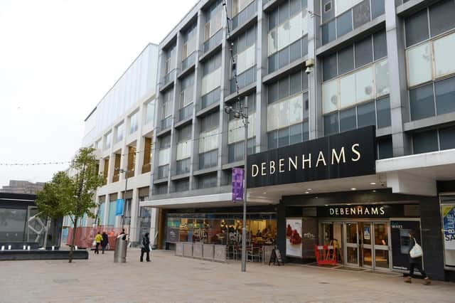 Debenhams store in Sheffield on The Moor.