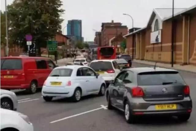 Congestion in Sheffield city centre