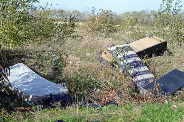 Flytipping to the rear of Ramsden Road, Hexthorpe. Picture: Marie Caley