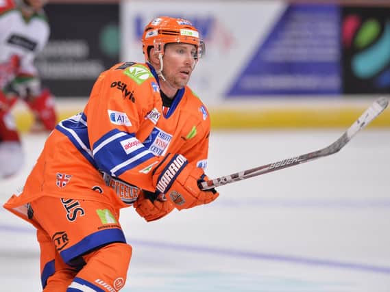 Brendan Brooks, during his spell at Sheffield Steelers. Pic: Dean Woolley