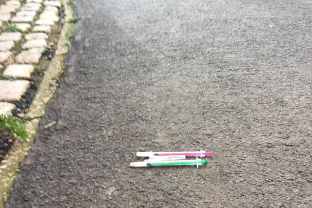 Needles found by the Lansdown estate in Sharrow