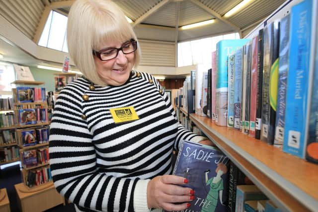Library volunteer Collette Duke.