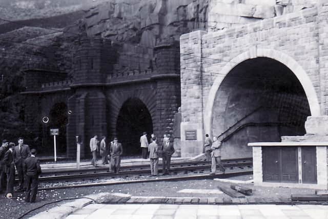 The opening of the new Woodhead tunnel in 1954