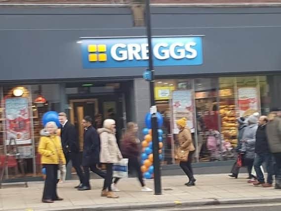 Greggs' brand new store in Pinstone Street