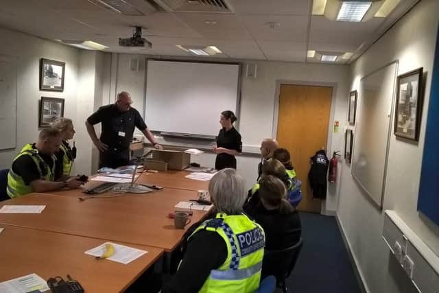 Officers were briefed about the visits earlier today.