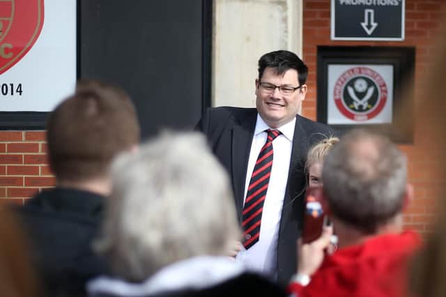 Mark Labbett at a Sheffield United match at Bramall Lane. Picture: David Klein/Sportimage.