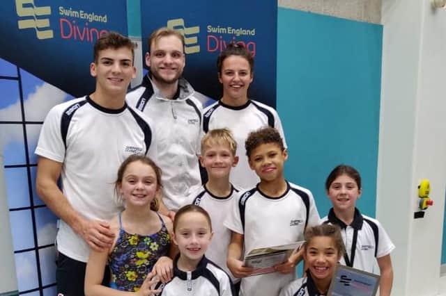 Members of Sheffield Diving Club who attended the event in Leeds