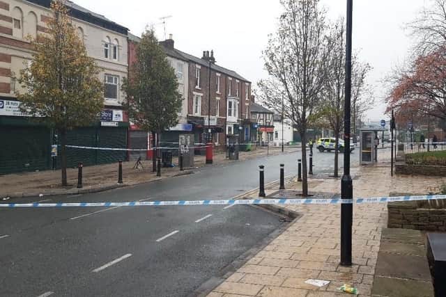 The area was sealed off.