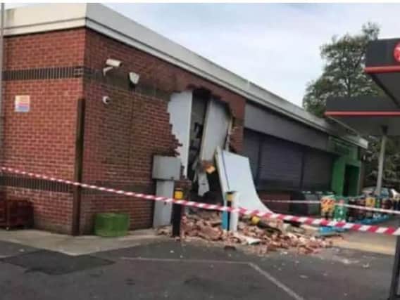 A cash machine was stolen from the Co-op in Aston earlier this year