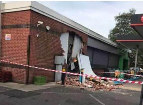A cash machine was stolen from the Co-op in Aston earlier this year