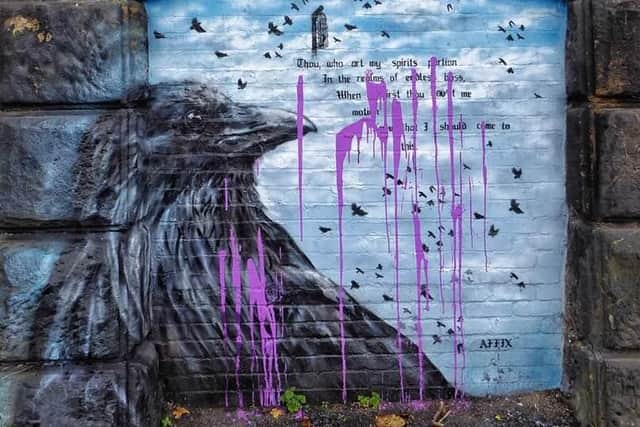 Vandalised street art in Sheffield - Credit: Paul Hopwood
