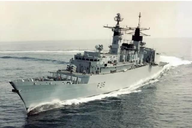 HMS Sheffield.