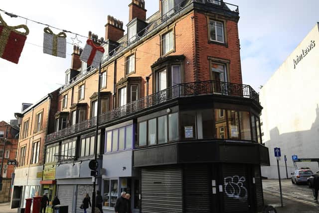 The site of Block B on Pinstone Street. Picture: Chris Etchells