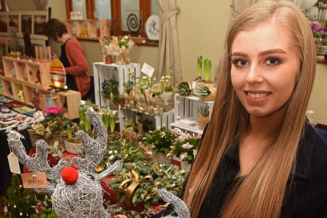 Jessica Heath of The Petal Box at the Tapton Hall Craft Fayre
