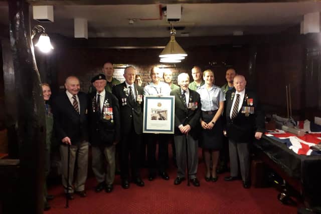 Members of the Sheffield Normandy Veterans Association during a recent visit to the the Royal Air Force College in Cranwell