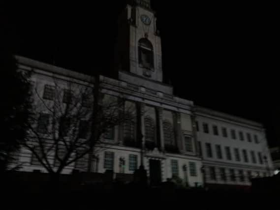 Illuminated: Barnsley Town Hall is the backdrop for a new light show