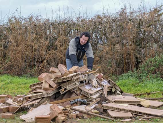 Michael Longford is a farmer at Hall Farm, which has been with the family for over three generations. In recent months he has been experiencing fly tipping on his land.