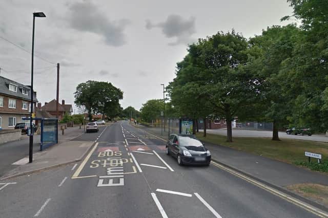 The accident took place in Elm Lane, Lane Top earlier today and involved two vehicles. Picture: Google Maps
